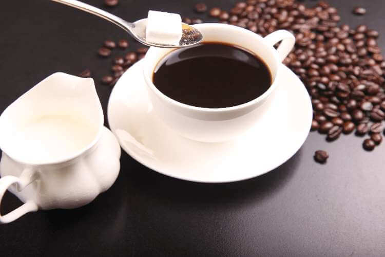 How much caffeine does black coffee have?