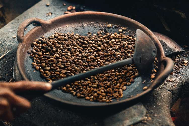 is caffeine found naturally in coffee beans?
